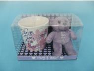mug & plush bear giftset for Mother Day